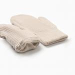 Варежки детские MINAKU, бежевые, 18 см