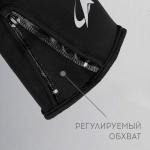 Перчатки РОСКОСМОС х ONLYTOP, р. S-M, чёрные