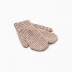 Варежки детские MINAKU, коричневые, 18 см