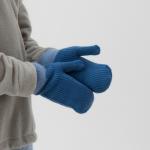 Варежки детские MINAKU, голубые, 20 см