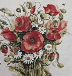 3726 Купон 70х68 Маки. Триптих