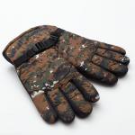 Перчатки зимние мужские MINAKU «Хаки», размер 9 (27 см), зелёные