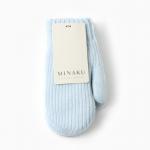 Варежки детские MINAKU, голубые, 19 см