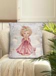 Ангел и зайчик Принцесса Наволочка 45х45 см 2108764 серебро