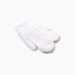 Варежки женские MINAKU, цвет белый, 22 см