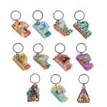 Брелок тм СНОУ БУМ, 3,1x5,2 см, металл, акрил, микс