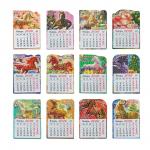 Календарь отрывной тм СНОУ БУМ на магните, 8,6x12,5 см, бумага, микс