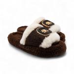 Тапочки меховые ZH003-2 коричневые