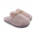 Тапочки меховые 10219 розовые