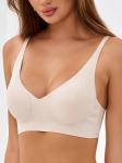 Бюстгальтер бесшовный бескаркасный кружевной Lingeamo бежевый ВТ-03 (4)