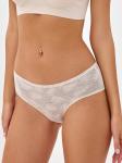 Бесшовные трусы слипы кружевные Lingeamo бежевый ВР-07 (4)