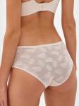 Бесшовные трусы слипы кружевные Lingeamo бежевый ВР-07 (4)
