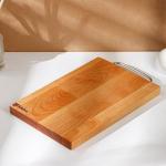 Доска разделочная Adelica, 24?16?1.8 см, пропитана минеральным маслом, дерево берёза