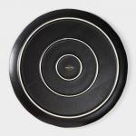 Блюдо для подачи Magistro Pietra lunare, d=27 см, фарфор, чёрное