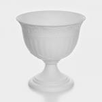 Вазон для цветов «Ангара», 8 л, d=31 см, h=21 см, белый