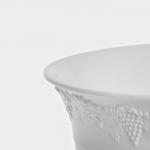 Вазон для цветов «Ангара», 8 л, d=31 см, h=21 см, белый