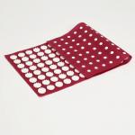 Аппликатор «Кузнецова», 144 колючки, спанбонд, 26?56 см, красный.