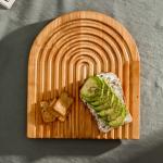 Доска для подачи и сервировки Adelica, 25?22?1.8 см, дерево берёза