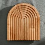 Доска для подачи и сервировки Adelica, 25?22?1.8 см, дерево берёза