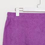 Килт женский для бани и сауны, цвет сиреневый вышивка Снеговик, размер 80?150±2 см, махра 300 г/м 100% хлопок