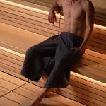 Килт вафельный банный Этель «Boho» 75?145 см. цв. темно-серый, 100% хл, 290 г/м?