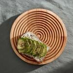 Доска для подачи и сервировки Adelica «Олимп», d=20?1.8 см, дерево берёза