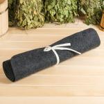 Коврик - лежак для бани и сауны, 200?60 см, тёмный, Добропаровъ