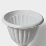 Вазон для цветов «Жасмин», 12 л, d=37 см, h=46 см, белый