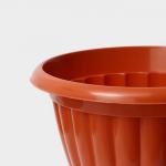 Вазон для цветов «Жасмин», 12 л, d=37 см, h=46 см, коричневый