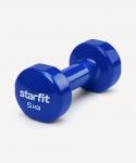 УЦЕНКА Гантель виниловая STARFIT DB-101 5 кг, темно-синий
