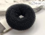 Бублик для волос Черный (10 см)