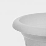 Вазон для цветов «Колывань», 5.3 л, d=30 см, h=24 см, мраморный