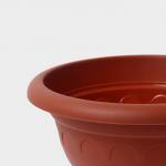 Вазон для цветов «Колывань», 5.3 л, d=30 см, h=24 см, терракотовый