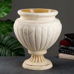 Вазон для цветов «Юлий», 10 л, 40?33?33 см, шамот, бежевый