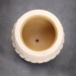 Вазон для цветов «Юлий», 10 л, 40?33?33 см, шамот, бежевый