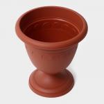 Вазон для цветов «Колывань», 5.6 л, d=26 см, h=28 см, терракотовый
