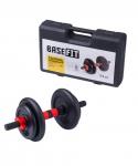 БЕЗ УПАКОВКИ Гантель разборная в чемодане BASEFIT DB-705 чугун/пластик, 7,5 кг, 1 шт