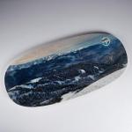 Доска балансировочная балансборд "Горный пейзаж №3"D ролика 9 см, 75?35?1.5 см