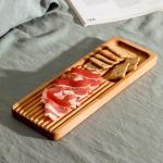 Доска для подачи и сервировки с менажницей Adelica, 28?10?1.8 см, дерево берёза