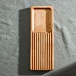 Доска для подачи и сервировки с менажницей Adelica, 28?10?1.8 см, дерево берёза