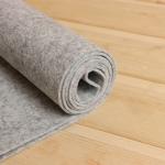 Коврик - лежак для бани и сауны, 160?55 см, полиэстер 70%, шерсть 30%, серый, «Добропаровъ»