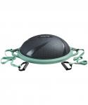 БЕЗ УПАКОВКИ Полусфера "BOSU" STARFIT GB-503 с эспандерами, с насосом, серый/зеленый