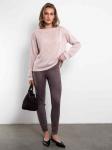 Джемпер рукав со сброкой (розовый с люрексом)