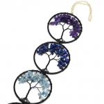 Древо жизни 7 чакр для гармонизации пространства цв.черный, 60см