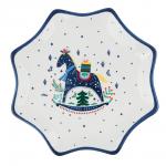 MILLIMI Нордик Блюдо в форме звезды, 20х20х2см, керамика