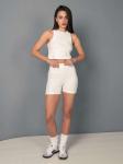 Домашний комплект женский топ с шортами молочный