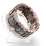 Браслет из Агата кружевного сегмент 40*9мм, 125,6г