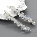 Женская заколка для волос с лунным камнем 6,5*0,8*1,3см