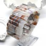 Браслет из Агата кружевного сегмент 40*9мм, 129,5г