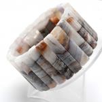 Браслет из Агата кружевного сегмент 40*9мм, 129,5г